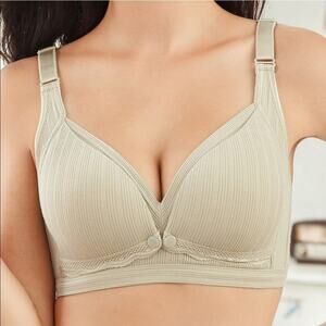 Maternity Casual Nursing Bra Sage Green Size Medium